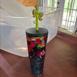 Colorful Tumbler with Straw